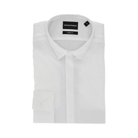 26SS 엠포리오 아르마니 긴팔 셔츠 EM000196TE10156 White