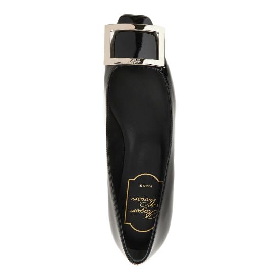 26FW 로저비비에 트럼펫 메탈 버클 펌프스 RVW44815280D1P Black - ROGER VIVIER