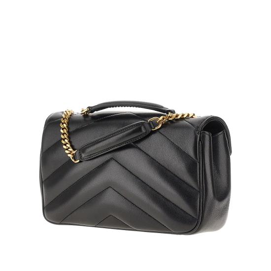 26FW 생로랑 루루 마틀라세 램스킨 스몰 숄더백 801437AAEAX Black - SAINT LAURENT