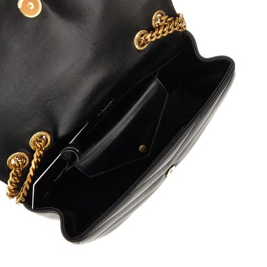 26FW 생로랑 루루 마틀라세 램스킨 스몰 숄더백 801437AAEAX Black - SAINT LAURENT