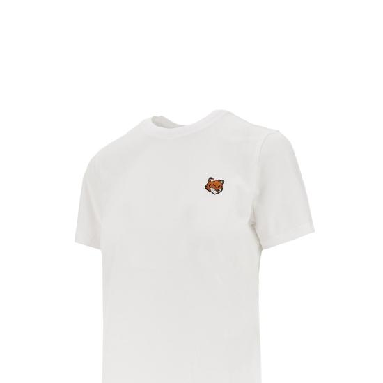 26SS 메종키츠네 폭스 헤드 레귤러 폴로 티셔츠 PW00113KJ7026 White - MAISON KITSUNE
