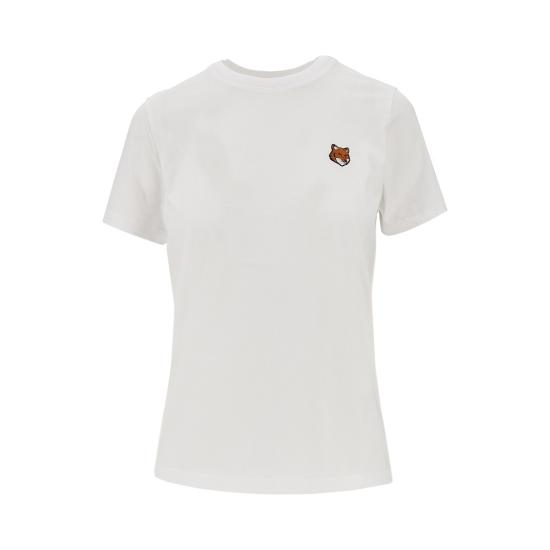 26SS 메종키츠네 폭스 헤드 레귤러 폴로 티셔츠 PW00113KJ7026 White