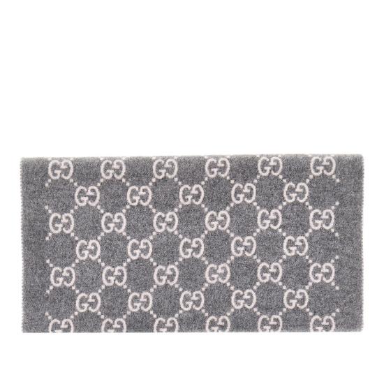 26FW 구찌 GG 캐시미어 스카프 8123173GAC0 Grey - GUCCI