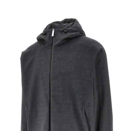 25FW 에르노 울 터치 라미나르 자켓 GI00192UL12847 Grey - HERNO