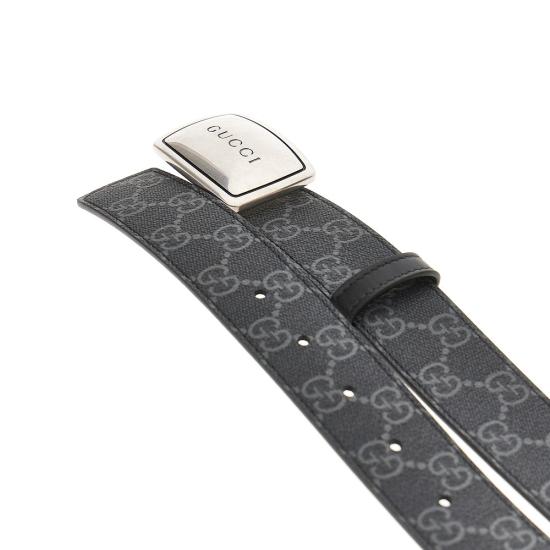 26SS 구찌 가죽 벨트 854832FAFGM Black - GUCCI