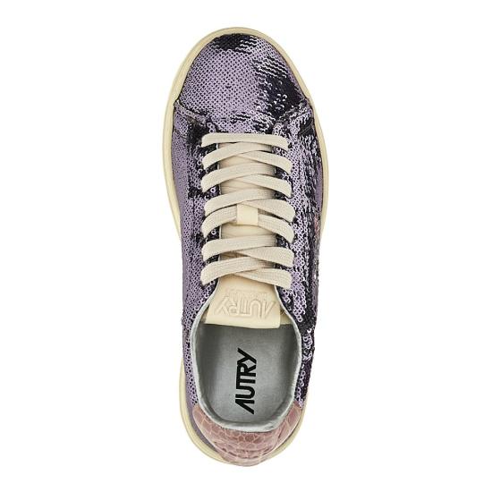 26SS 오트리 달라스 로우 고트스킨 스니커즈 ADLWTI02 Purple - AUTRY