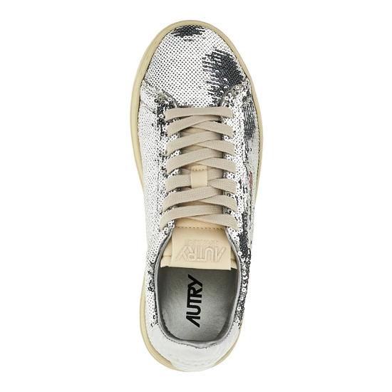 26SS 오트리 달라스 로우 고트스킨 스니커즈 ADLWTI05 Silver - AUTRY
