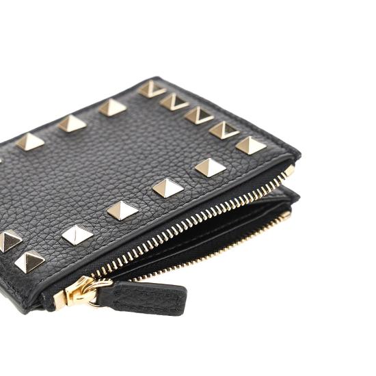 26SS 발렌티노 가라바니 락스터드 카드지갑 7W0P0AI8VSH Black - VALENTINO GARAVANI