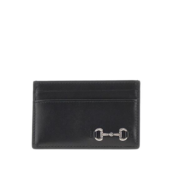26SS 구찌 홀스빗 카드 케이스 846952AAFP1 Black
