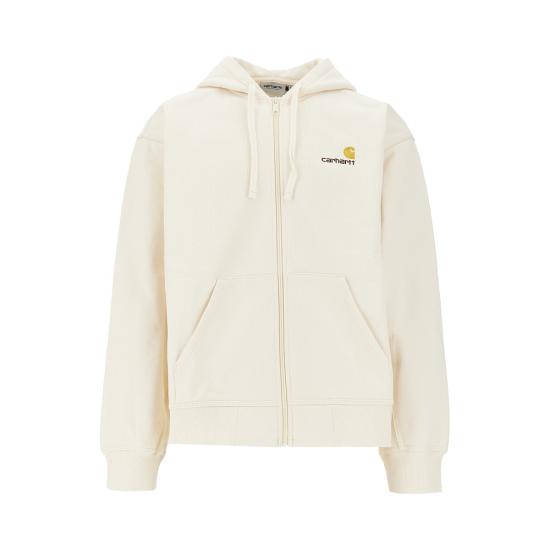 26SS 칼하트 WIP 후드 아메리칸 스크립트 자켓 I033063 White