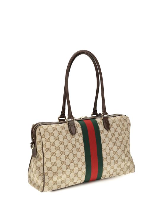 26FW 구찌 보르세토 GG 캔버스 라지 보스턴백 866734FAFV9 9653 BEIGE - GUCCI