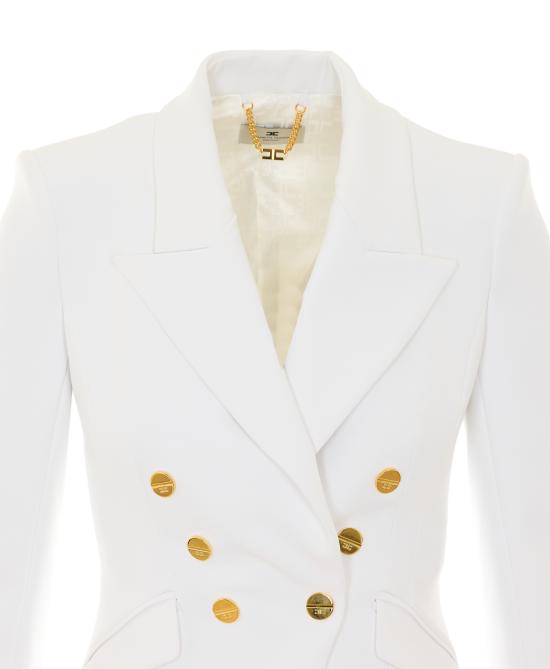26FW 엘리자베타프랜치 수트 자켓 GI26866E2 360 White - ELISABETTA FRANCHI
