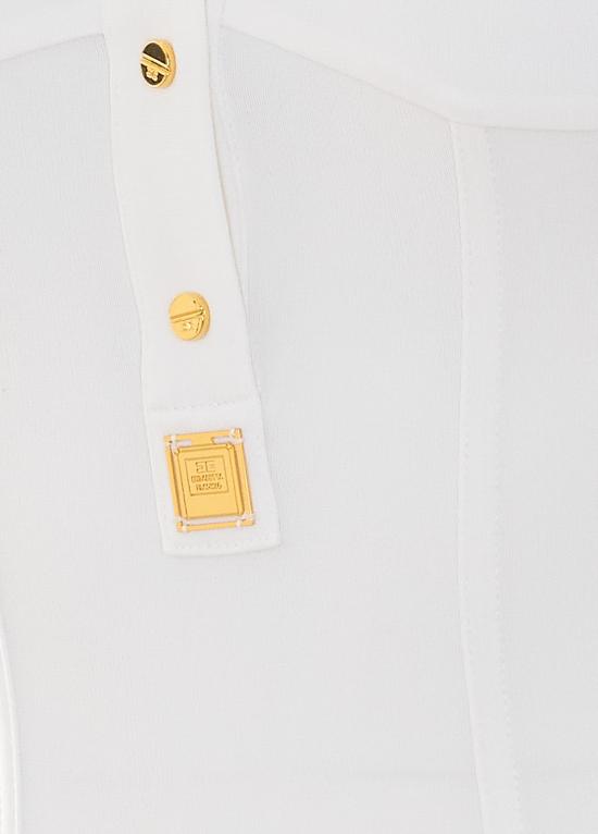 26FW 엘리자베타프랜치 바디수트 티셔츠 CB00466E2 360 White - ELISABETTA FRANCHI