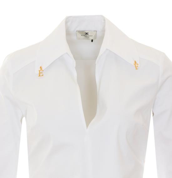 26FW 엘리자베타프랜치 블라우스 CA19366E2 100 White - ELISABETTA FRANCHI