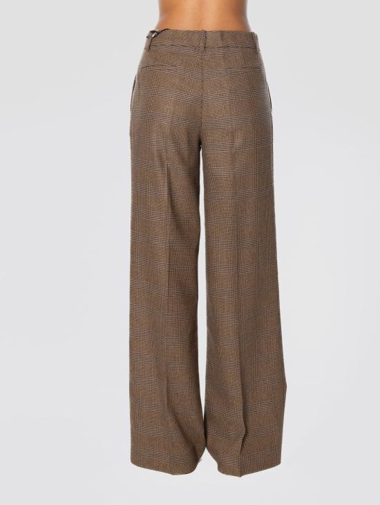 26FW 파로쉬 수트 팬츠 Principe di Galles Marrone의 Pantaloni Gamba Dritta - PAROSH