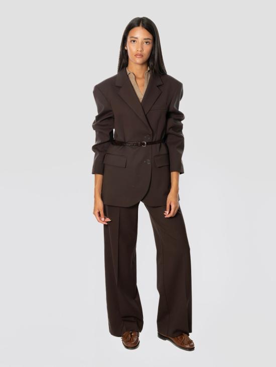 26FW 파로쉬 수트 팬츠 프레스코 Lana Testa di Moro의 Pantaloni Palazzo - PAROSH