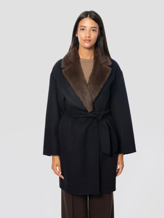 26FW 파로쉬 코트 라나 블루의 Cappotto con Cintura