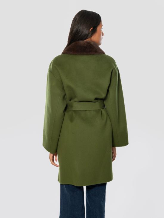 26FW 파로쉬 코트 라나 베르데의 Cappotto con Cintura - PAROSH
