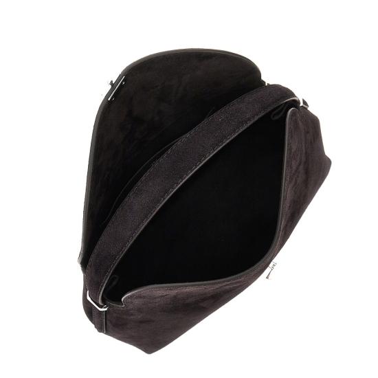 26FW 토템 T-락 스웨이드 탑 핸들 백 234 WAL961 LE0004 Brown - TOTEME
