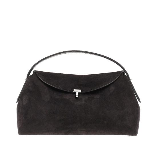 26FW 토템 T-락 스웨이드 탑 핸들 백 234 WAL961 LE0004 Brown