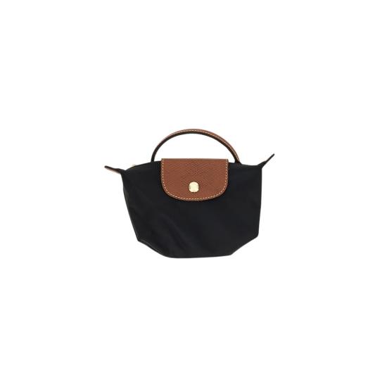 26FW 롱샴 르 플리아쥬 오리지널 핸들 파우치 34175089 Black