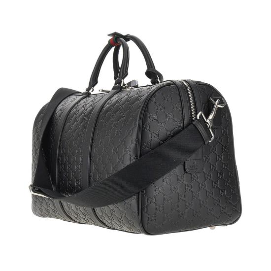 26SS 구찌 GG 엠블럼 미디움 더플백 850220AAFOM Black - GUCCI