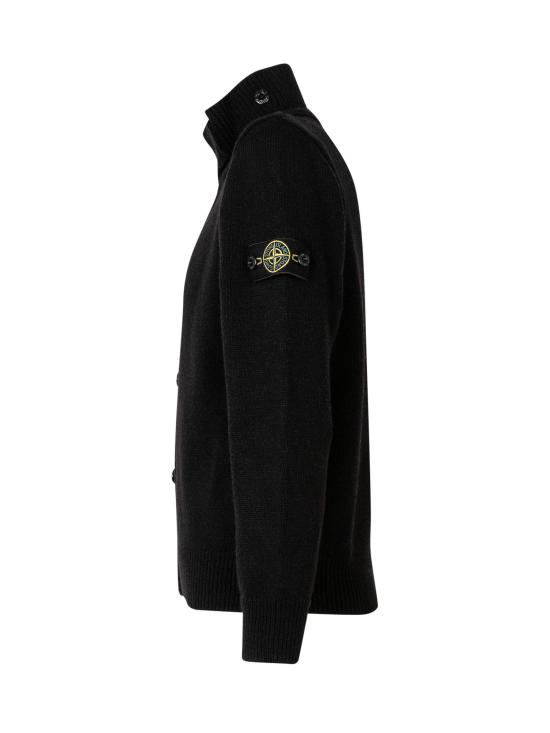 26FW [키즈] 스톤 아일랜드 가디건 L2S165100003S00M1 V0029 BLACK - STONE ISLAND