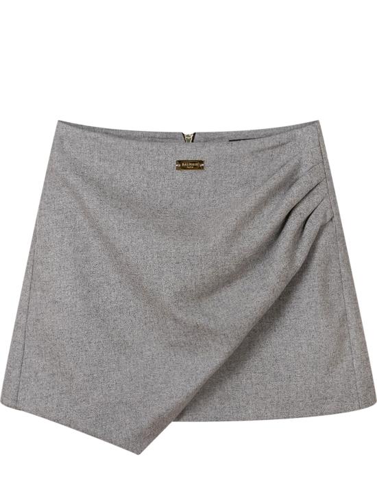 26FW [키즈] 발망 쇼츠/버뮤다 BZ6A59I0341 806OR GRIGIO MEL ORO