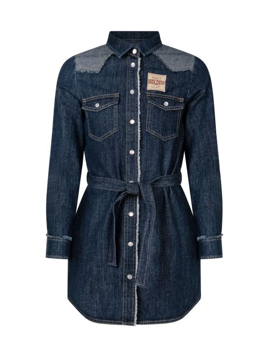26FW [키즈] 골든구스 셔츠 GKP02805P002713 50799 MEDIUM BLUE WASHED
