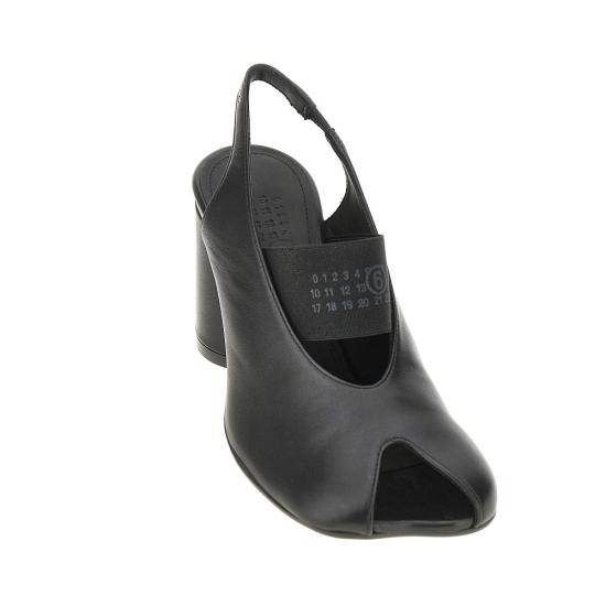 26SS MM6 메종마르지엘라 아나토믹 뉴메릭 슬링백 S59WP0213P3628 Black - MM6 MAISON MARGIELA