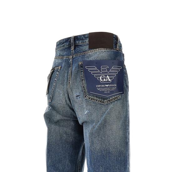 26SS 엠포리오 아르마니 데님 팬츠 EM005656AF25208 Blue - EMPORIO ARMANI