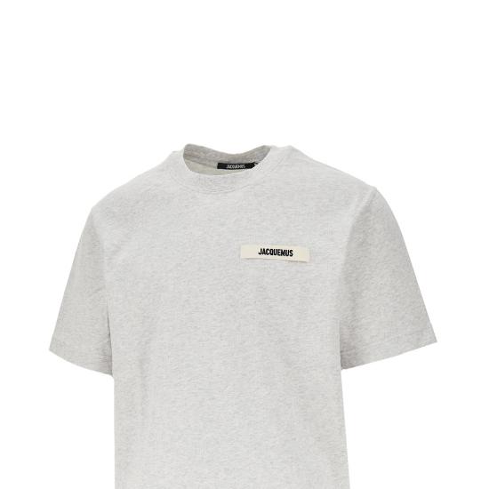 26FW 자크뮈스 그로그랭 로고 티셔츠 TSM00133AJ00226 Grey - JACQUEMUS