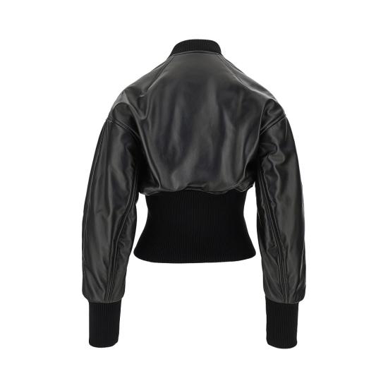 26SS 알라이아 가죽 자켓 AA9V1236C228C Black - ALAIA