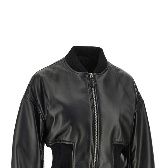 26SS 알라이아 가죽 자켓 AA9V1236C228C Black - ALAIA