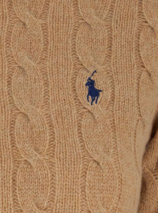 26FW 폴로 랄프로렌 폴로 자수 케이블 니트 스웨터 211971865002 Beige - POLO RALPH LAUREN