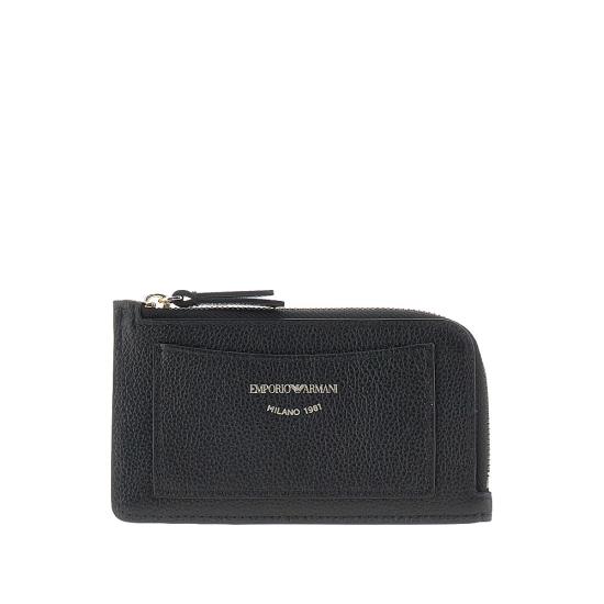26FW 엠포리오 아르마니 지갑 EW000367AF19568 Black