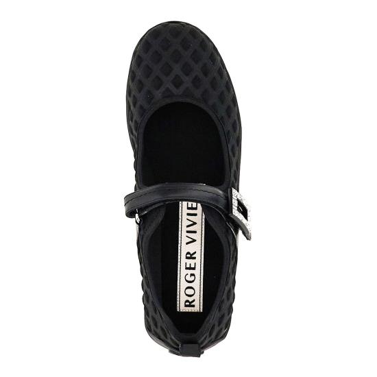 26SS 로저비비에 플랫 슈즈 RVW79344120NYE Black - ROGER VIVIER