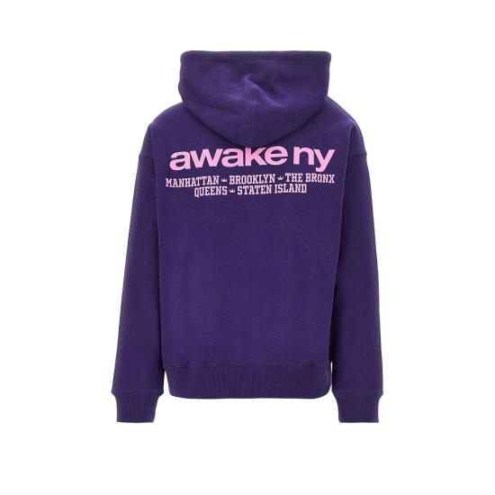 26SS 어웨이크 NY 후드 티셔츠 AWK SP26 HD001 Purple - AWAKE NY