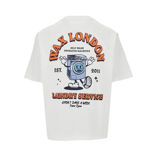 26SS 왁스 런던 반팔 티셔츠 MILTONSSTEE White - WAX LONDON