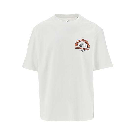 26SS 왁스 런던 반팔 티셔츠 MILTONSSTEE White