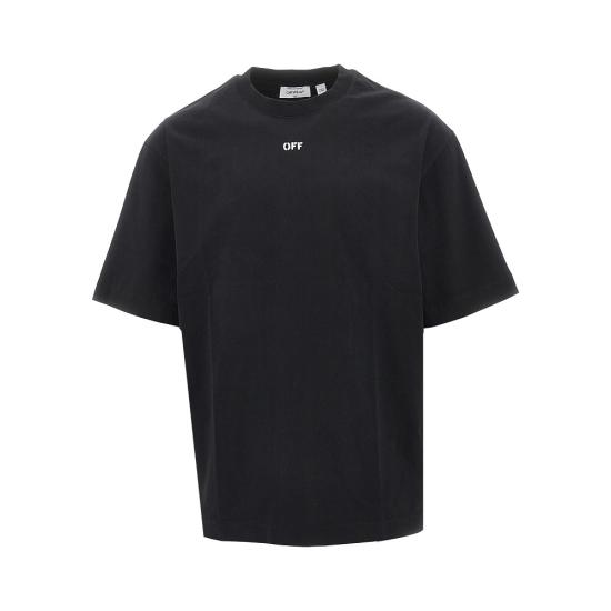 26SS 오프화이트 반팔 티셔츠 44MAA120S26J004 Black