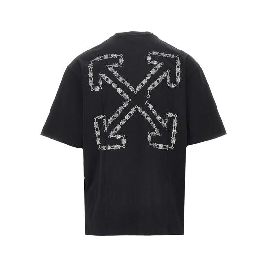 26SS 오프화이트 반팔 티셔츠 44MAA120S26J004 Black - OFF WHITE