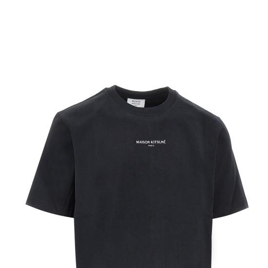 26SS 메종키츠네 파리 컴포트 티셔츠 QM00100KJ7025 Black - MAISON KITSUNE