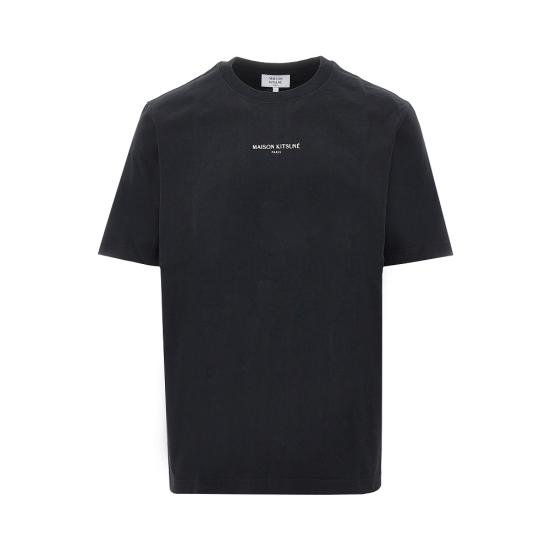 26SS 메종키츠네 파리 컴포트 티셔츠 QM00100KJ7025 Black