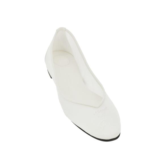 26SS 자크뮈스 플랫 슈즈 FOW00183AW00814 White - JACQUEMUS