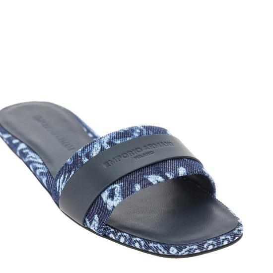 26SS 엠포리오 아르마니 뮬/슬리퍼 EW004446AF24347 Blue - EMPORIO ARMANI