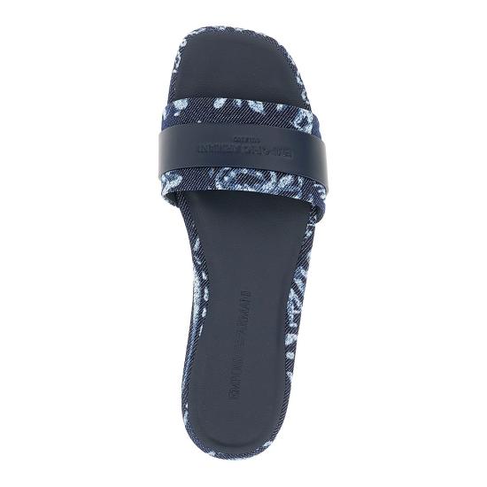 26SS 엠포리오 아르마니 뮬/슬리퍼 EW004446AF24347 Blue - EMPORIO ARMANI