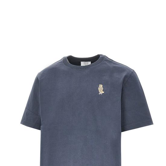 26SS 메종키츠네 드레스드 폭스 컴포트 티셔츠 QM00101KJ7025 Blue - MAISON KITSUNE