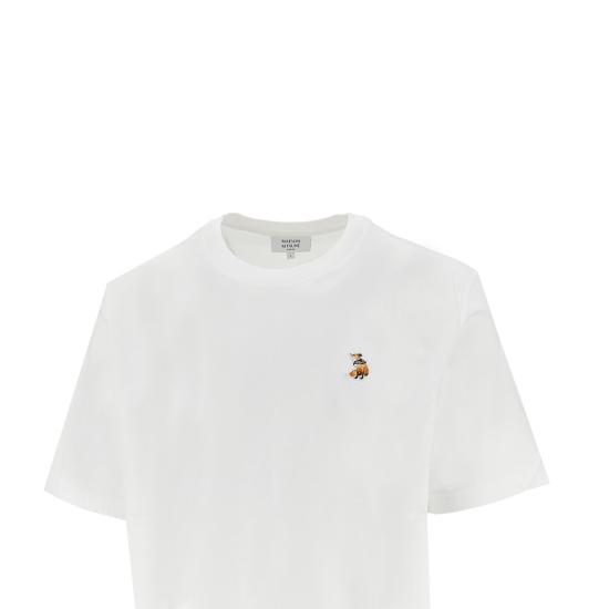 26SS 메종키츠네 드리밍 폭스 컴포트 티셔츠 QM00102KJ7026 White - MAISON KITSUNE