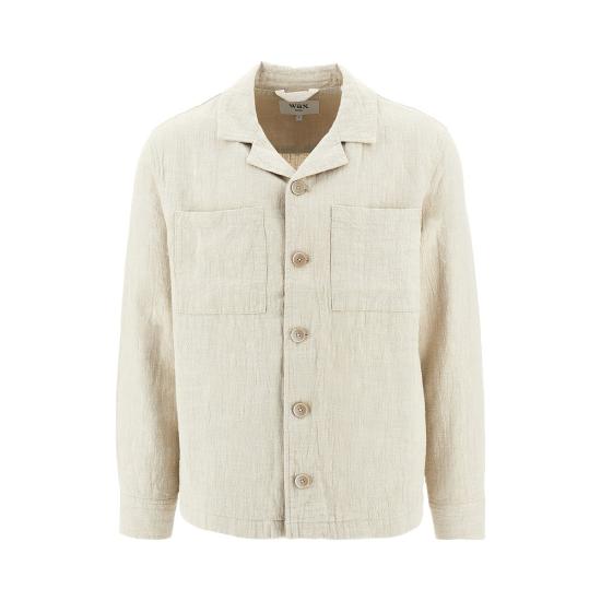 26SS 왁스 런던 긴팔 셔츠 ALDREDOVERSHIRT Beige
